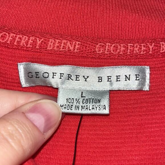 Men’s Geoffrey Beene Orange Polo Shirt, NWT - Picture 6 of 8